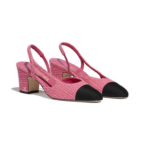 chanel pink slingback heels|chanel slingback beige and black.